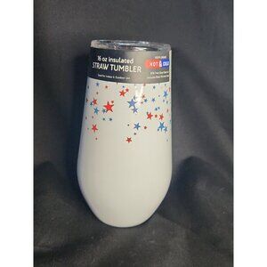Thirstystone by Cambridge 16 Oz Red White Blue Stars Insulated Tumbler